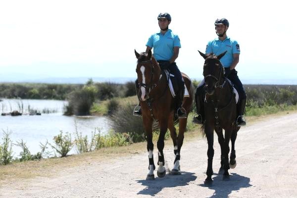 Kızılırmak Deltası’nı, Atlı Jandarma Timi Koruyor
