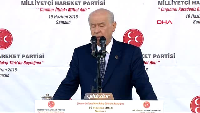 Samsun- MHP Genel Başkanı Bahçeli Samsun Mitinginde Konuştu -4