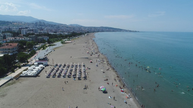 Türkiye’nin 4 Bir Yanından Gelen Turistler Samsun’da Denizin Tadını Çıkardı