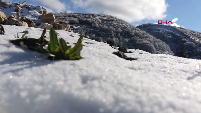 Samsun Akdağ’da Kartpostallık Kar Manzarası