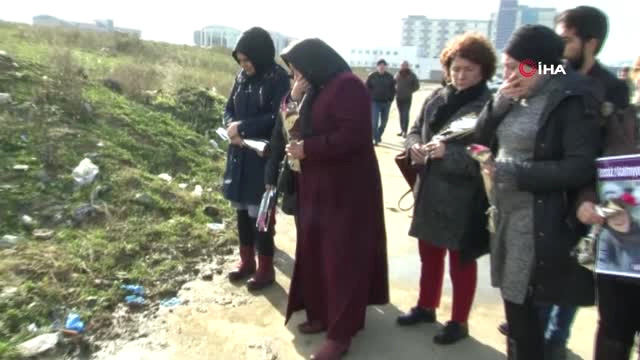 Eşi Tarafından Öldürülen Merve’nin Öldürüldüğü Yere Karanfil Bıraktılar