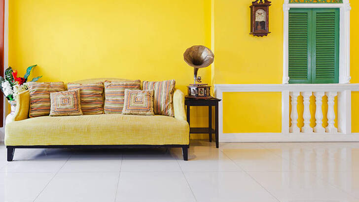 Ev dekorasyonunda sarı renk nasıl kullanılır?