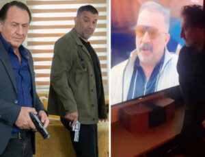 17 yıllık partneri Şevket Çoruh’u televizyonda gören Özgür Ozan, ekranı öptü