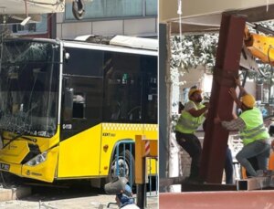 İETT otobüsünün çarptığı 4 katlı bina denetimli formda yıkılacak