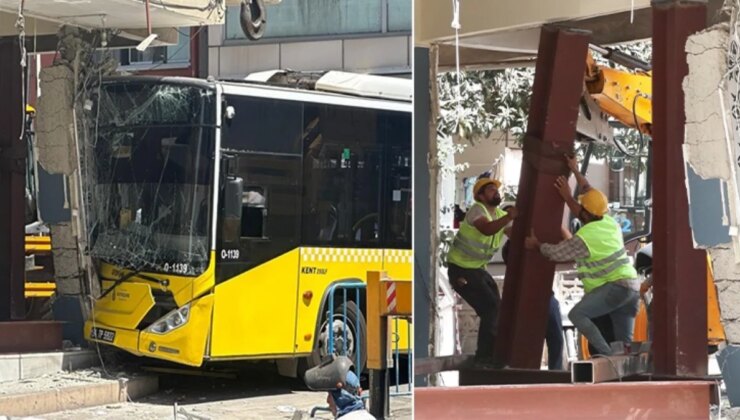 İETT otobüsünün çarptığı 4 katlı bina denetimli formda yıkılacak