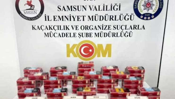 Samsun’da 11 Bin 800 Adet Makaron Ele Geçirildi
