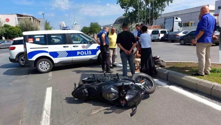 Samsun’da araba ile motosiklet çarpıştı: 1 yaralı